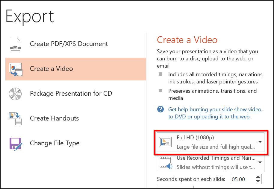 can you make a video on powerpoint for mac with recordings